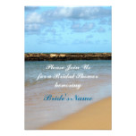 Tropical Beach Paradise Wedding Bridal Shower Card