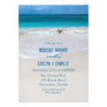 Tropical Ocean Water Beach Wedding Shower Invite