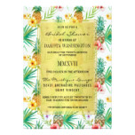 Tropical Pineapple & Hibiscus Bridal Shower Card