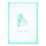 Turquoise Seahorse Bridal Shower Invitation