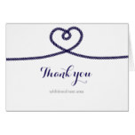 TYING THE KNOT Nautical Wedding Thank You Card
