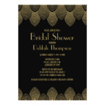 Vintage 20's Art Deco Bridal Shower Invitation