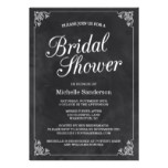 Vintage Chalkboard Bridal Shower Card