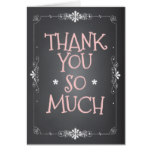 Vintage Chalkboard Thank You So Much Card