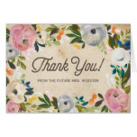 Vintage Florals | Bridal Shower Thank You Card