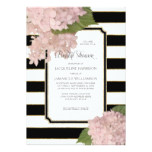 Vintage Pink Hydrangea Classy Modern Bridal Shower Card