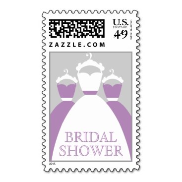 Violet Lilac Purple Bridal Shower Postage