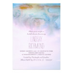 watercolor modern bridal shower invitation