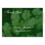 Wild Roses Floral Wedding Photo Thank You Card