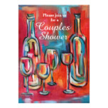 Wine Couples Wedding Shower Party Card
