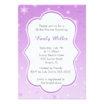 Winter Purple Bridal Shower Invitation Wedding