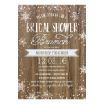 Winter Rustic Bridal Shower Card
