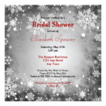 Wintery Grey Bridal Shower Card
