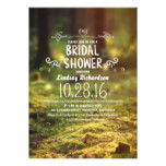woodland  rustic outdoor bridal shower invites