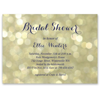 Bridal Shower Invitation - Champagne Bubbles