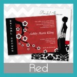 Red Bridal Shower Invitations