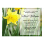 Yellow Spring Daffodil Bridal Shower Card