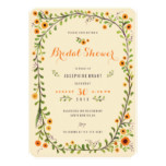 Yellow Sunflowers Floral Bridal Shower Invitations