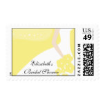 Yellow/White Modern Bride Bridal Shower Stamp