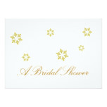 "A Bridal Shower" - Golden Snowflakes Card