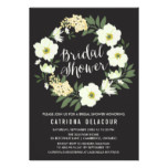 Anemone Floral Wreath Bridal Shower Invitation