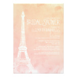Antique Paris Bridal Shower Invitations