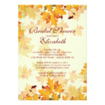 Autumn Fall Leaves Bridal Shower Invitation