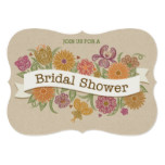 Autumn Floral Bridal Shower Invitation