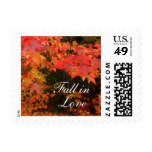 Autumn Leaves Fall in Love Postage Stamps