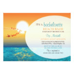 Bachelorette Party at the Beach Party Ocean Sunset Card