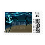 Beach Anchor Lights & Palm Trees Stamp Postage