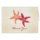 Beach Ocean Starfish Couple Thank You Card