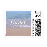 Beautiful Beach Theme Bridal Shower Stamps