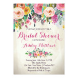 Beautiful Floral Bridal Shower Invitation, Baby Card