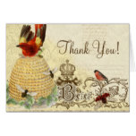 Bee Happy Vintage - Thank You Note Cards