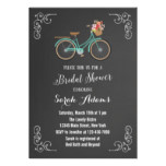 Bicycle Chalkboard Bridal Shower Invitation