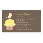 Bird and cupcake business card