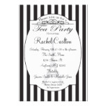Black Paris Bridal Tea Party Invitation