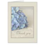 Blue Hydrangea Bridal Shower Thank You Card
