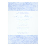 Blue Snowflakes Bridal Shower Card