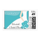 Blue/White Modern Bride Bridal Shower Stamp