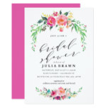 BOHEMIAN FLORAL bridal shower invitation