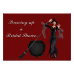 "Brewing Up a Bridal Shower" Witch and Cauldron[a] Card
