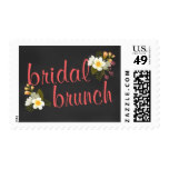 Bridal Shower Brunch Floral Chalkboard Stamp