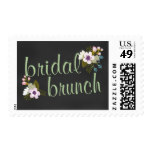 Bridal Shower Brunch Floral Chalkboard Stamp