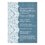Bridal Shower: Denim and Lace Pattern Card