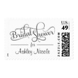 Bridal Shower Fancy Rustic Typography Postage