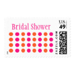 Bridal Shower (Hot Pink / Orange Stamp) Postage