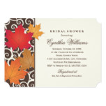 Bridal Shower Invitation | Autumn Fall Theme