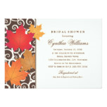 Bridal Shower Invitation | Autumn Fall Theme